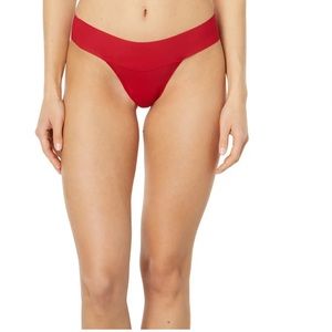 Hanky Panky's XS Natural Rise Thong Trio in Cherryade, Miami Pink & Pacific Blue